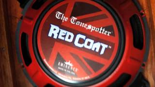 Eminence ToneSpotter 12quot speaker demo Red Coat series BRITISH [upl. by Elyad]