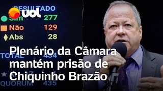 Caso Marielle Câmara mantém prisão de Chiquinho Brazão com 277 votos veja vídeo [upl. by Ybreh]