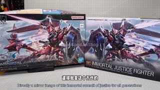 Bandai VS XFS Immortal Justice Gundam Bootleg HG 1144 [upl. by Ylime]