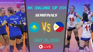 PHILIPPINES vs KAZAKHSTAN Semis Match  AVC Challenge Cup 2024 [upl. by Patti]