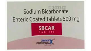 SBCAR Tablets Sodium Bicarbonate Enteric Coated Tablets 500 mg [upl. by Josephina596]