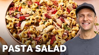 Italian Tortellini Pasta Salad  Easy summer side dish recipe [upl. by Rizan]