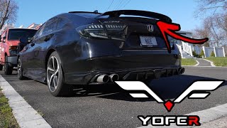 Yofer downforce spoiler install [upl. by Joelie621]