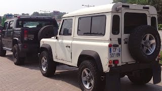 Land Rover Defender V8 Highway to Belgium [upl. by Ado]