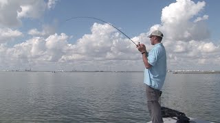 Texas Fisherman Nueces Bay Redfish Fishing [upl. by Saxela780]