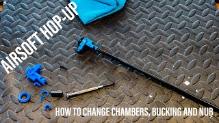 How to change the Hop Chamber bucking and nub on your Airsoft AEG [upl. by Nagoh]