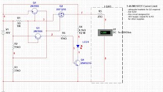 MOSFET Current Limiting Circuit Tutorial [upl. by Noletta]