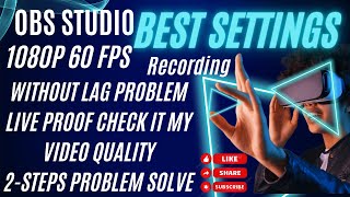 Best OBS Setting For Recording 2024  NO LAG  OBS RECORDING SETTINGS 1080P 60 FPS  BABA DIXIT [upl. by Albemarle]