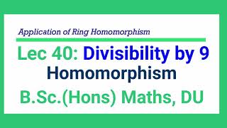 L 40 Test for Divisibility by 9  Divisibility by 11  Divisibility by 3  Divisibility by 4  Ring [upl. by Atrim]