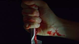 Free Stock Footage Download  Bloody Knife and Hand Stabbing  Free Download at Videvonet [upl. by Wilmette619]