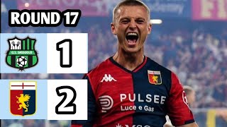 Sassuolo vs Genoa 12 Serie A Italia 2023 Breaking News [upl. by Lucier]