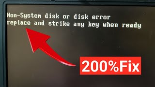 Fix  non system disk or disk error replace and strike any key when ready [upl. by Placido397]