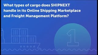 What cargo types does Shipnext handle in its Shipping Marketplace and Freight Management Platform [upl. by Hannahsohs]