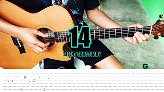 14  Silent Sanctuary  Fingerstyle Guitar Tabs Chords [upl. by Banky]