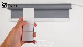 How to setting Remote Control for quotRoller Blind DC Motorquot  Smart Curtain Malaysia [upl. by Darnall706]