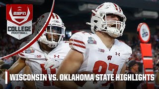 Guaranteed Rate Bowl Wisconsin Badgers vs Oklahoma State Cowboys  Full Game Highlights [upl. by Munniks]