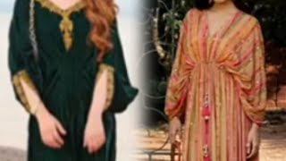 Stylish Kaftan dress designs ideas  Long Kaftan​ Designs 2025 Arabic kaftan [upl. by Orlando]