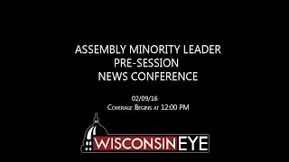 12 pm  News Conference Minority Leader Peter Barca Previews Floor Session [upl. by Alvie]