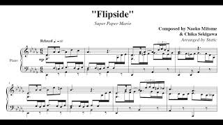 Flipside  Super Paper Mario Piano Sheet Music [upl. by Sauveur]