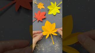 🍁Maple Leaf🍁  Easy Paper Leaf Craft  How To Make Autumn Leaves  Home décor [upl. by Ahtenak472]