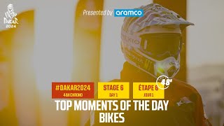 Bikes Top moments  Stage 6  Dakar2024 [upl. by Yank597]