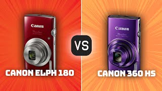 Canon ELPH 180 vs Canon 360 HS Which Camera Is Better With Ratings amp Sample Footage [upl. by Winthrop]