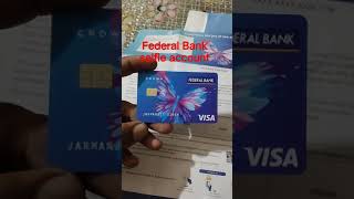 Federal Bank zero balance account  Debit Card [upl. by Mccall]