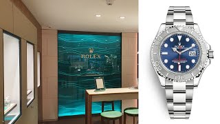 Buying Journey at the Rolex Authorized Dealer  YachtMaster 40 blue dial 126622 [upl. by Aneles]