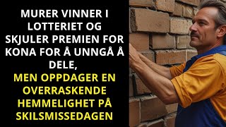 MURER VINNER I LOTTERIET OG LURER KONA FOR Å IKKE DELE PREMIEN MEN OPPDAGER EN HEMMELIGHET SAMME [upl. by Socram]