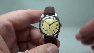 c1940 Hefik mens inexpensive vintage watch in a chromed case [upl. by Ahcsropal]