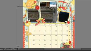 Making a Calendar with Digital Scrapbooking Quick Page Calendars [upl. by Bubb959]