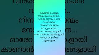 Veyil chilla  song lyrics  malayalam song lyrics [upl. by Howund]