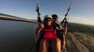 Vuelo en paramotor biplaza con CELESTE febrero 2024 [upl. by Phelps]