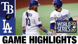 Betts Bellinger Kershaw lead Dodgers to World Series Game 1 win  RaysDodgers Game 1 Highlights [upl. by Ecinrahs]