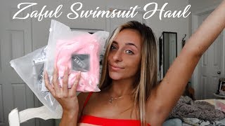 ZAFUL swimsuit haul try on amp review [upl. by Serra]