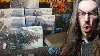 Forgotten World Fireforge Games Kickstarter Unboxing Complete Review and Sizing up [upl. by Nohs167]