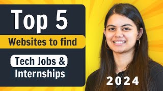 5 Best Websites to find Jobs and Internships in 2024  Software Engineering [upl. by Lednik]