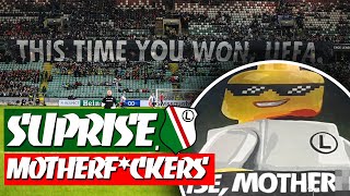 LEGIA  MOLDE  Tifo Ultras Legia against UEFA  Oprawa kibiców Legii na meczu z Molde  wideo [upl. by Ainod67]