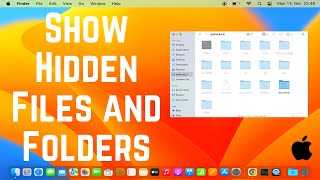 How To Show Hidden Files and Folders On Mac [upl. by Zanlog757]