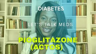 Watch this if taking Pioglitazone for Diabetes treatmentActos Antidiabetic treatment [upl. by Seeto]