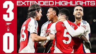 BACK TO WINNING WAYS 🤩  EXTENDED HIGHLIGHTS  Arsenal v Nottingham Forest 30  Premier League [upl. by Ennalorac]