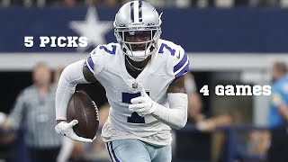 Dallas Cowboys Trevon Diggs 5 Interceptions in 4 Games  NFL 2021 [upl. by Kevan]