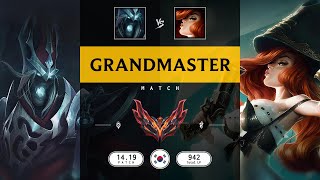 Grandmaster Match Super Karthus vs Super Miss Fortune  KR server Patch 1419 [upl. by Sauder]