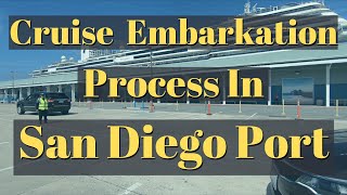 Cruise Embarkation Process in San Diego Port Holland America Line [upl. by Tongue]