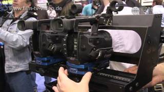 NAB2011 Redrock Micro zeigt Micro 3D Rig und Live Lens MFT [upl. by Ellierim]