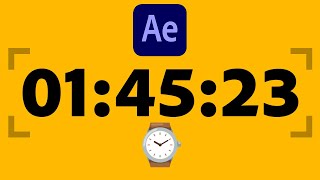 After Effects CountdownCountup Timer Tutorial ⏱ Hours Minutes and Seconds [upl. by Rambow]