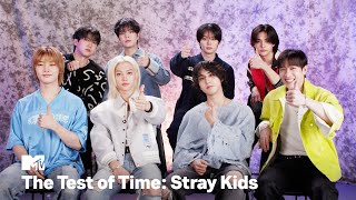 Stray Kids Take the Test of Time Challenge ⏱️ MTV [upl. by Ainafetse140]