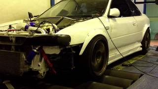 Subaru Impreza GC8 600WHP  Awesome Gear Changes 1st5th on Dyno [upl. by Caitlin481]