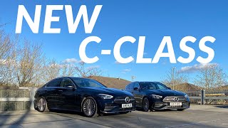 New MercedesBenz CClass Review  2022 CClass W206 saloon and estate indepth test drive [upl. by Enela]