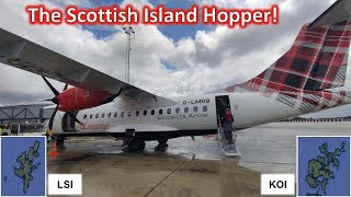 The Scottish Island Hopper  Flying Loganair from Norway to the UK [upl. by Aima]